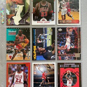 Michael Jordan 9 Different Basketball Cards w/Oddball Chicago Bulls HOF!!